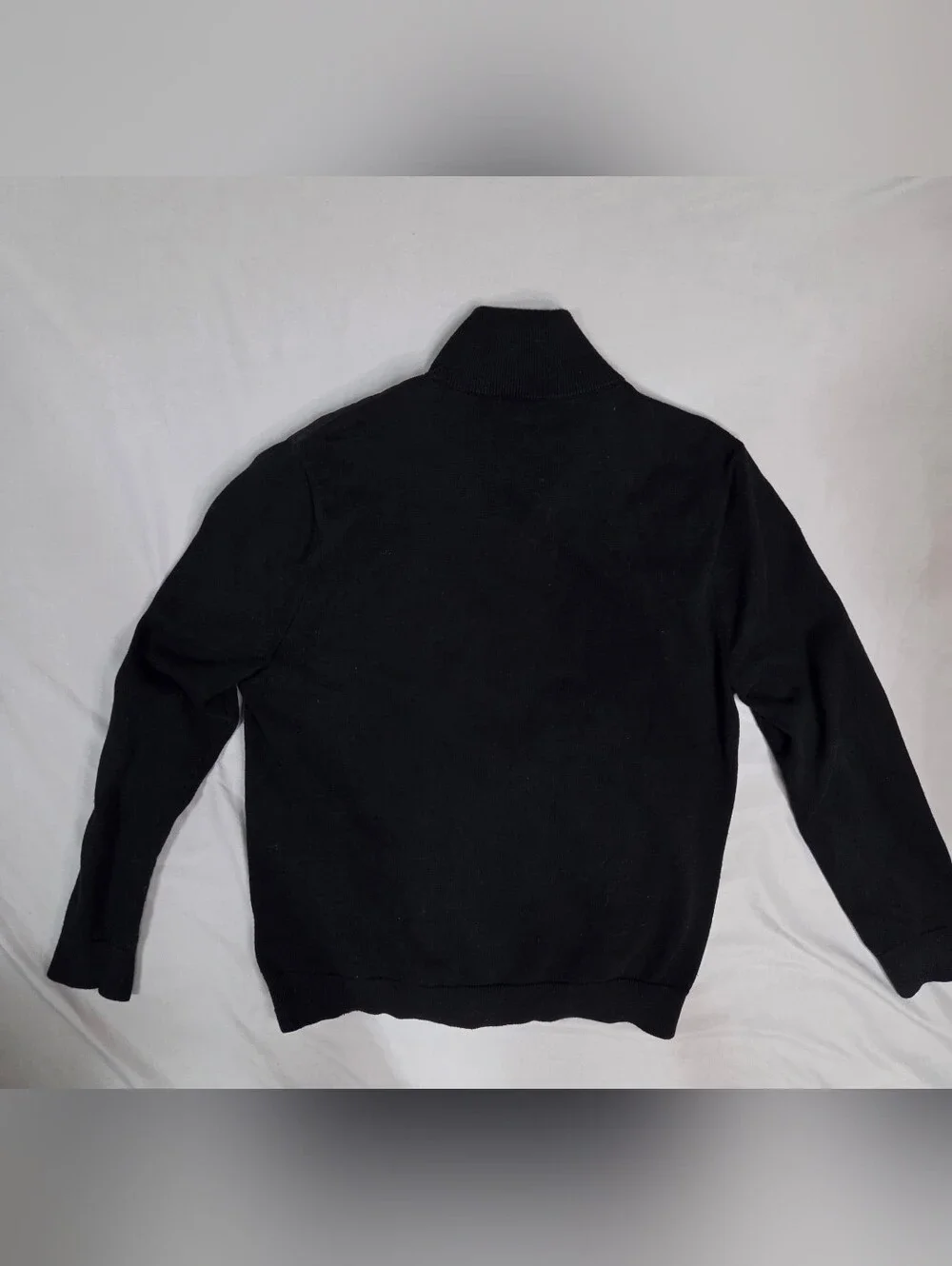 Banana Republic Men’s M Black Quilted Front Knit Hybrid Jacket Cardigan
